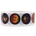 thumbnail image 1 of MasteelfCA 1 Roll/1000pcs Halloween Sticker Self-adhesive Stickers Gift Seal Decals, 1 of 7