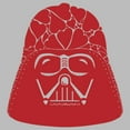 thumbnail image 2 of Girl's Star Wars Valentine's Day Darth Vader Heart Helmet  Graphic Tee Athletic Heather Medium, 2 of 5