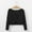 hwj# Black228, variant on Huowey Girls Ballet Wrap Tops Long Sleeve V-Neck Solid Color Blouse Autumn Winter Warn Fuzzy Velvet Dance Sweater Coat,Black,5-6 Years