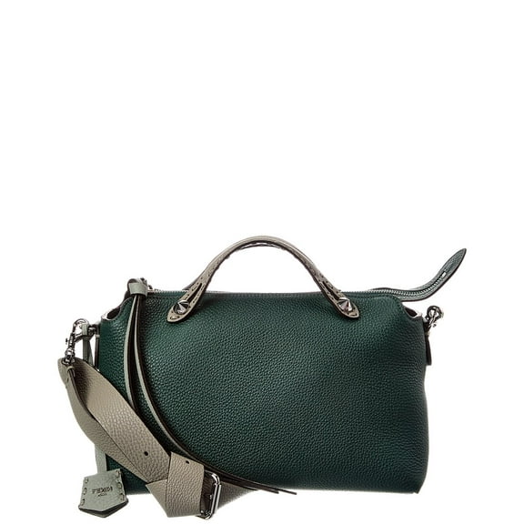 FENDI By The Way Selleria Medium Leather Shoulder Bag, Green