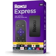 Roku Express (New) | HD Roku Streaming Device with Simple Remote (no TV controls), Free & Live TV