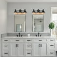 thumbnail image 6 of C Cattleya 23.5 in. 3-Light Powder-coated Black Vanity Light Fixture, 6 of 7