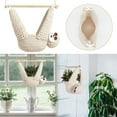thumbnail image 6 of Sloth Gift Sloth Hook Suitable For Succulent Pots Hanging Flower Pots Suitable For Couples Home Decoration Flower Pot (1 Sloth Bear Small Flower Pot+Wooden Stick+Rope), 6 of 7