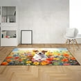 thumbnail image 2 of Welcome Spring Summer Jack Russell Terrier Portrait Flower Blue Sky Indoor Rug Parson Jack Dog Lover Carpet Living Bed Room Sofa Home Decor - 12001, 2 of 5