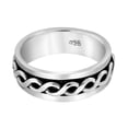 thumbnail image 5 of Perpetual Celtic Knot Spinner Sterling Silver Band Ring-7, 5 of 5