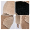 thumbnail image 4 of Fleece Lining Russian Ushanka Trapper Hat with Windproof Ear Protection Ear Flaps Fleece Lining Caps for Cold Weather, 4 of 17
