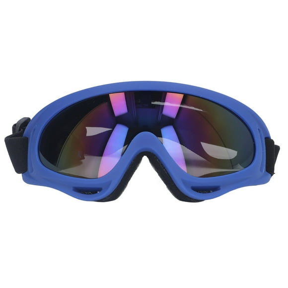 Gafas de sol para perros Protección UV A prueba de viento Protección para los ojos Lentes coloridas Gafas grandes para perros Gafas 3004 Marco azul oscuro YUNYI BRAND Deportes