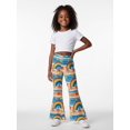 thumbnail image 5 of Girls Flare Pants, AI Digital Print Bell Bottoms,All-Season Sizes 3-13Y, 5 of 6