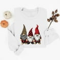 thumbnail image 2 of Merry Christmas Sweatshirt for Women Cute Gnomes Print Sweatshirts Crewneck Graphic Pullover Long Sleeve Holiday Party Tops for Women, 2 of 6