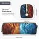thumbnail image 3 of Balery Red And Blue Fire Lion Estuche de Lápices de Cuero Impreso, Estuche para Suministros de Arte, Estuche de Lápices con Cremallera, Estuche de Almacenamiento de Papelería, 3 of 7