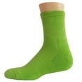 thumbnail image 3 of Couver Premium Basketball Athletic Cushioned Crew Socks, LIME GREEN, Large, 3 of 8