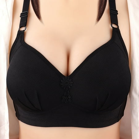 

Women’s Push Up Bras Plus Size Bras Wire Free Full Coverage Wireless Bra Underwear Bra Everyday Comfort on Clearance
