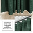 thumbnail image 3 of Virtu Waffle Shower Curtain Set, (No Hooks), Hunter Green, 3 of 10