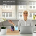 thumbnail image 6 of Office Mobile Phone Organizing Box Temporary Wooden Multi-grid Phone Box, 6 of 10