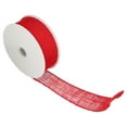 thumbnail image 5 of Morex Ribbon, Wired Burlap Ribbon, 1-1/2 in x 10 yd, Rose Red, 5 of 8