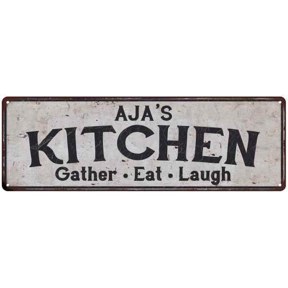 AJA's Kitchen Gift Rustic Chic Decor Gift 6x18 Sign 206180051021