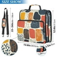 thumbnail image 5 of 3 Ring Zipper Binder with Shoulder Strap Waterproof Trapper Keeper 2 Inch D-Ring 500 Sheets Capacity Line Block Doodle, 5 of 7