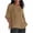 Khaki T-Shirts, variant on Htigea Women's Cotton Linen T-Shirt Pleated Crewneck Half Sleeve T Shirt Summer Solid Color Tunic Tops Plus Size Beach Vacation Tees Navy S