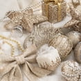 thumbnail image 2 of Decoración de copos de nieve de plástico para árbol de Navidad, bolas de colores grandes, colgantes navideños, bolas creativas irrompibles, juego de adornos para fiestas, 2 of 5
