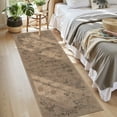 thumbnail image 2 of SUNDEREY 2'x6' Floral Easy Jute Kitchen Rug,2x6ft Hallway Easy Jute Rug Non Slip Washable Runner Rug for Entryway Indoor, Khaki Indoor Outdoor Carpet for Hallway Entry Front Door,Vine&Fleur, 2 of 9
