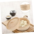 thumbnail image 4 of Bamboo Steamer Basket Set Lid Household Kitchen Bun Steamer for Dim Sum 1-Piece Practical Cooking Accessory, 4 of 5