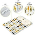 thumbnail image 3 of GZHJMY Stylish Cute Cats Butterfly Absorbent Dish Drying Mat Microfiber Kitchen Countertop Table Protector Multi-Purpose Counter Rack Sink Drainer Pad (16" x 18"), 3 of 6
