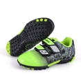 thumbnail image 2 of Soccer Cleats Outdoor Kids Atheletic Turf Football Shoes Toddlers Boys Girls Green/Black, 2 of 6