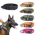 thumbnail image 5 of Medium sized tactical dog collar, training collar with quick release metal clasp Camo Green - L, 5 of 5
