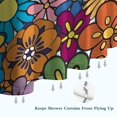 thumbnail image 6 of Pioneer Flower Floral Print Pattern Shower Curtain 36"x72" ,Bathroom Decorative Shower Curtains Set with 12 Hooks,Modern Waterproof Washable Shower Curtain, 6 of 6