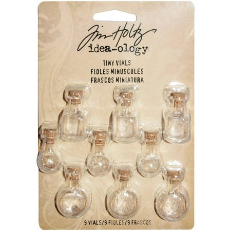 Idea-Ology Tiny Vials, 9pk, Assorted Shapes, 1