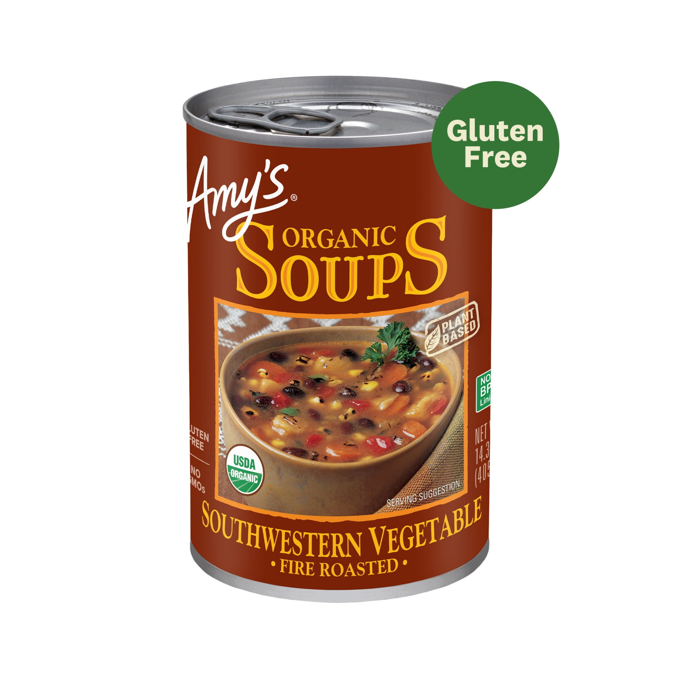 (3 pack) Amy's Organic Fire Roasted Southwestern Vegetable Soup 14.3 oz