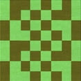 thumbnail image 1 of Ahgly Company Machine Washable Indoor Square Transitional Oak Brown Area Rugs, 5' Square, 1 of 7