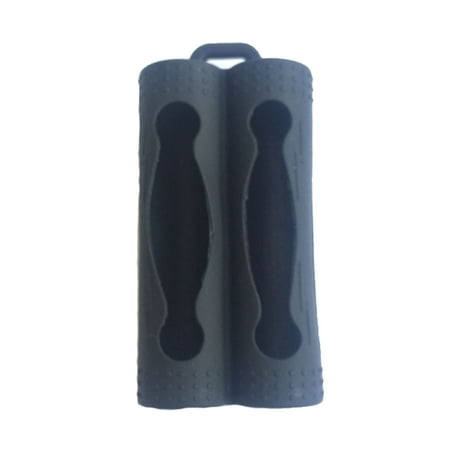 

QUSENLON Protective Sleeve Soft Silicone for Case with 2 Slots Battery Storage Bag for 18650 Battery