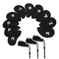 thumbnail image 4 of ZLight 10Pcs Black New Sponge Head Cover Club Iron Putter Headcover Set 1Set, 4 of 6
