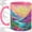 Pink, variant on Desert Sunrise Coffee Mug, Cactus River Art, Southwest Tea Sips at Home
