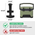 thumbnail image 3 of Manija de pestillo en T para hielera Calvana Rubber, paquete de 2, 3 of 7