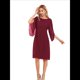 thumbnail image 2 of Vestidos de para Mujer, con Mangas Abullonadas, para Fiestas, Bodas y Cócteles Vino Tinto S, 2 of 7