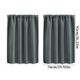 thumbnail image 3 of Solid Color Curtain Panels Set of 2 - Light Filtering Window Treatments for Living Room & Bedroom (Wrinkle-Resistant Room Dividers), 3 of 3