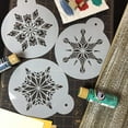 thumbnail image 4 of Designer Stencils Large Crystal Snowflakes Cake Stencils, Beige/semi-transparent, 4 of 4