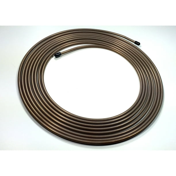 25 Feet Of Copper Nickel 1 4 Inch Brake Or Fuel Line Tubing