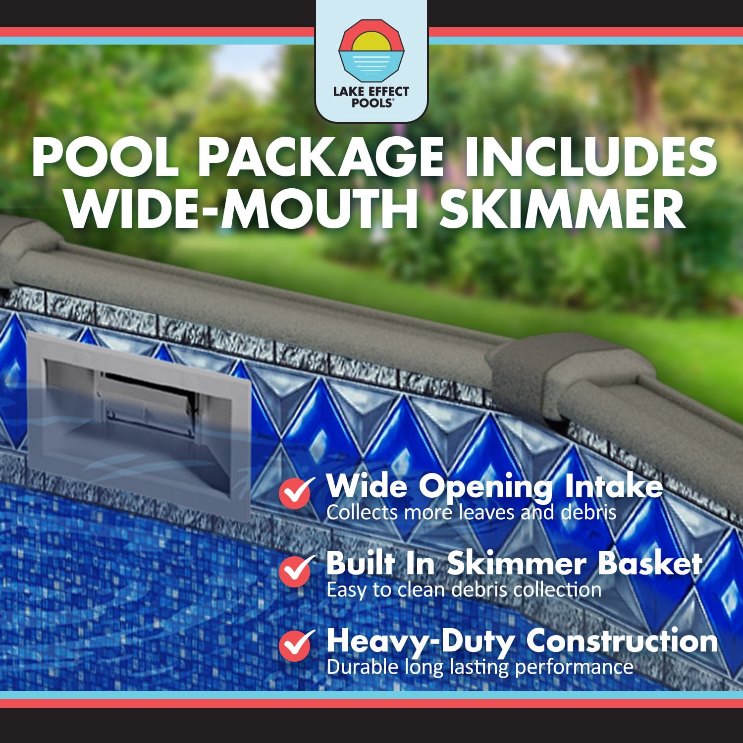Lake Effect Pools Grand Cayman 15' x 30' x 52" Oval Resin Protected Above Ground Swimming Pool