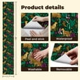 thumbnail image 5 of Cheetah Peel and Stick Wallpaper 17.7in x 9.8ft Golden Leopards Vibrant Tropical Foliage Contact Paper Vinyl Waterproof Self Adhesive Wall Paper for Bedroom Shelf Cabinet Renter Friendly, 5 of 8