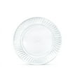 Cut Crystal Clear Plastic 10"" Dinner Plates Bulk Case (100 ct