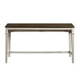thumbnail image 6 of Pemberly Row 4-Piece Wood Counter-Height Console Table and Stools in Brown, 6 of 14