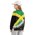 thumbnail image 2 of Xoenoiee Jamaica Flag Camo Music Note Print Girls Oversized Sweatshirt Drop Shoulder Long Sleeve Crewneck Pullover, Loose Fit Casual Fall Top Y2K Winter Outfits, 5-6 Years, 2 of 7