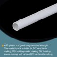 thumbnail image 3 of Uxcell 20pcs 10" Plastic Model Tube ABS Round Tube 0.39"OD White Easy Processing Architectural Model Making DIY, 3 of 5