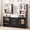 Black, variant on OLAKIDS Kids Kitchen Playset, Wooden Pretend Play Kitchen with Realistic Light Sound 14 Accessories, Toddler Cooking Toy for Boys Girls Aged 3+