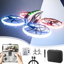 Mini Drone Clearance, FPV Drone with 1080P Double Camera 2.4G WIFI FPV RC Quadcopter with Headless Mode Follow Me Altitude Hold Toys Gifts for Kids Adults