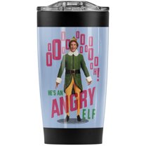 Elf He'S An Angry Elf Stainless Steel Tumbler 20 oz Coffee Travel Mug/Cup, Vacuum Insulated & Double Wall with Leakproof Sliding Lid | Great for Hot Drinks and Cold Beverages