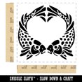 thumbnail image 2 of Pair of Fish Love Heart Valentine's Day Self-Inking Rubber Stamp Ink Stamper - Blue Ink - Large 1-1/2 Inch, 2 of 7